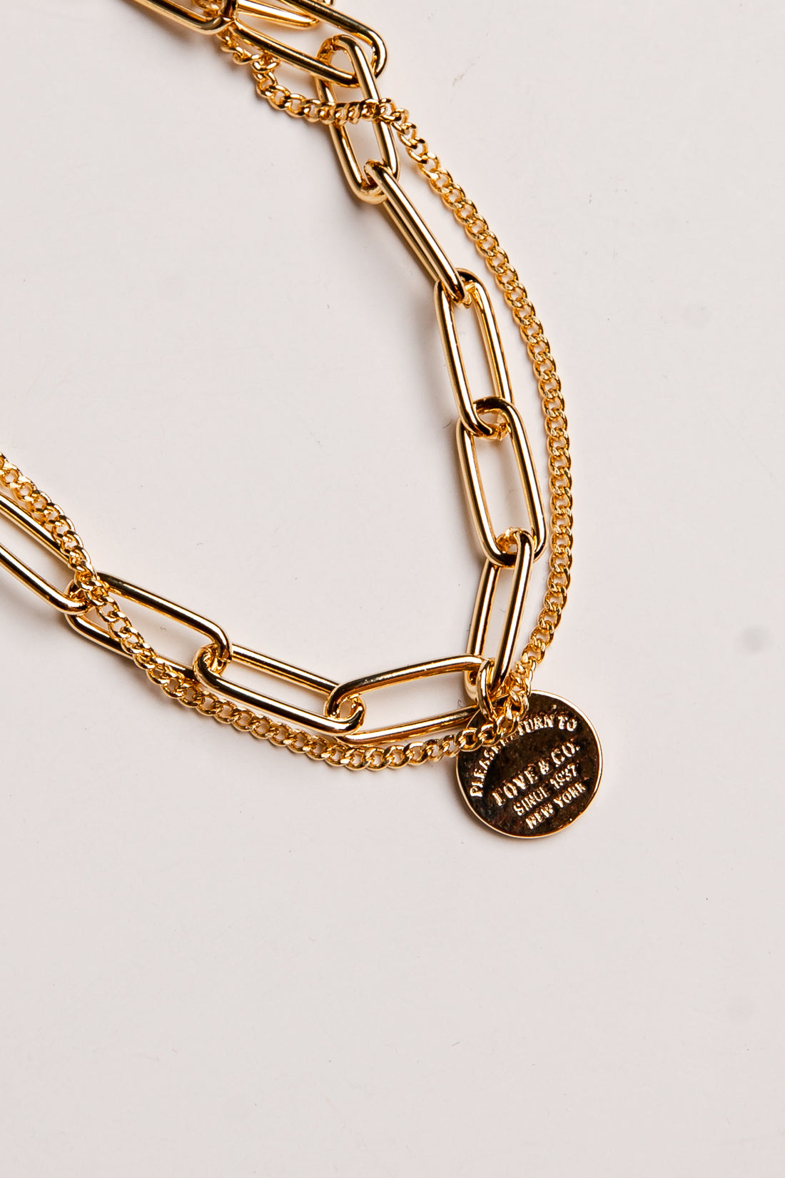 Jenny Gold Layered Chain Bracelet