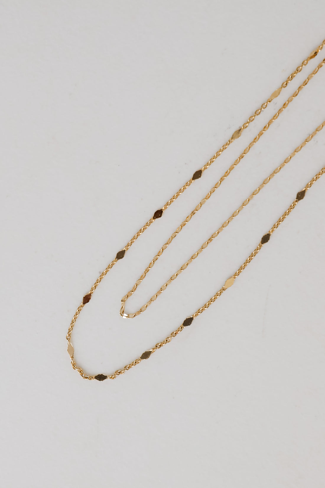 Eleanor Gold Layered Chain Necklace