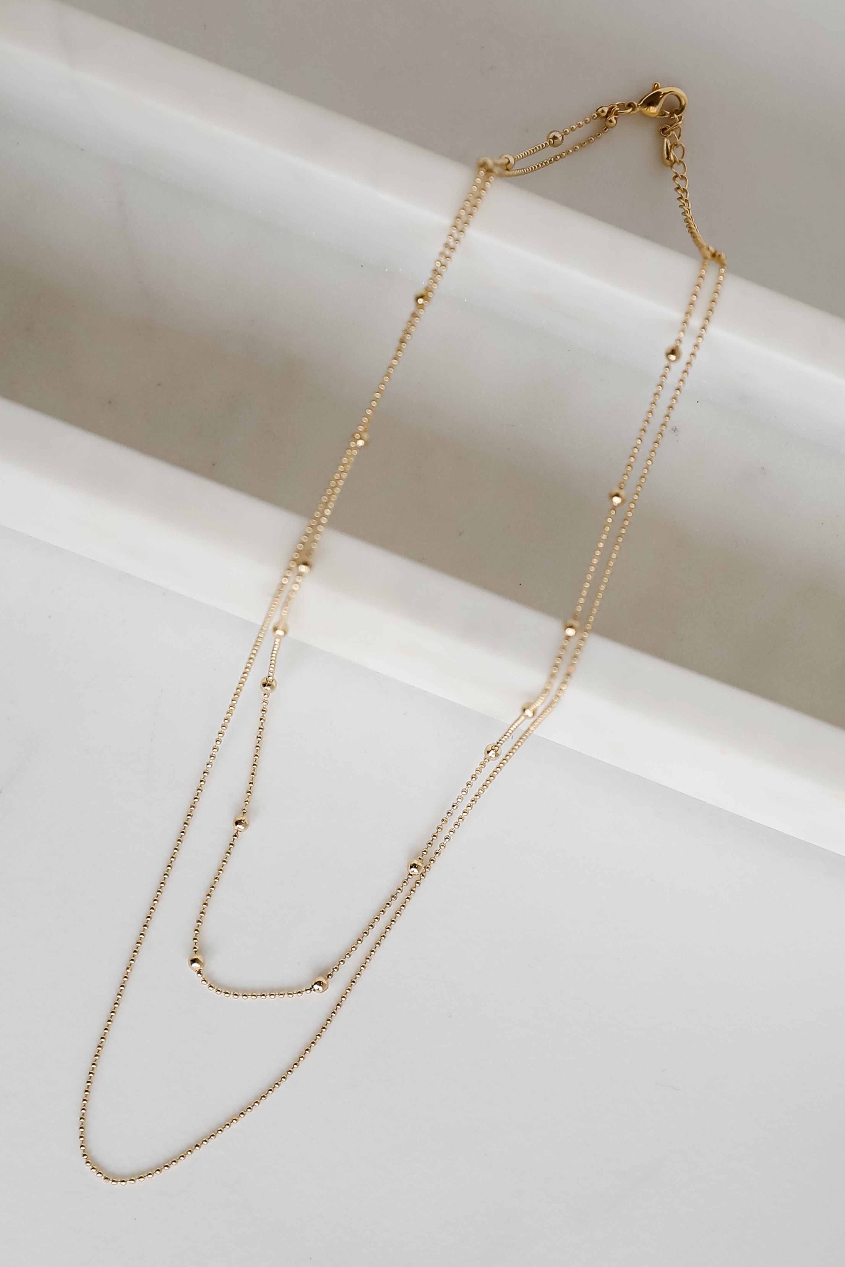 Kinsley Gold Layered Chain Necklace