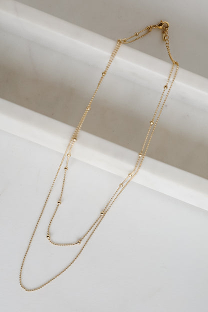 Kinsley Gold Layered Chain Necklace