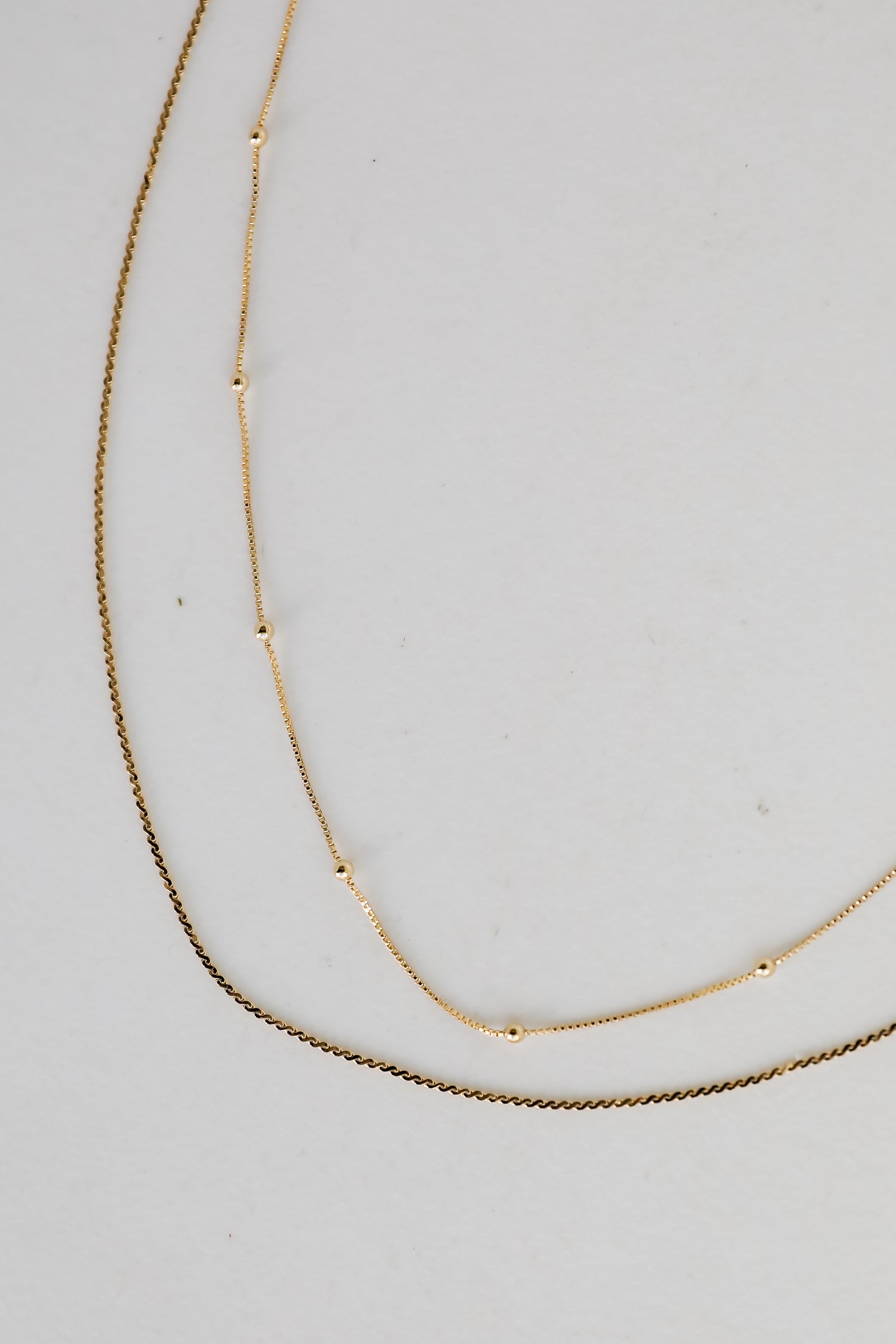 Gold Layered Chain Necklace