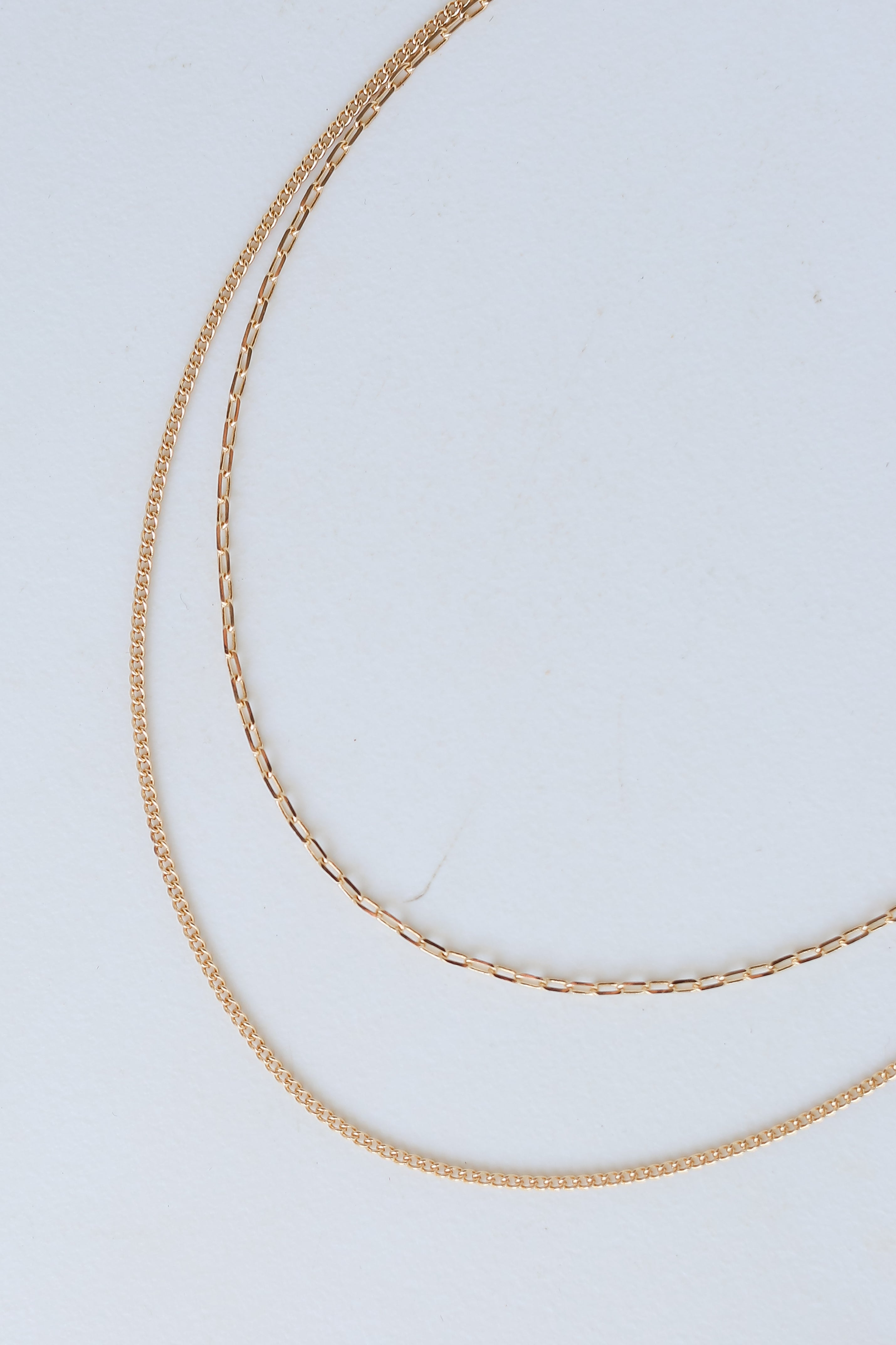 Gold Layered Chain Necklace