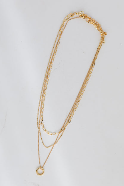 Maddy Gold Layered Chain Necklace