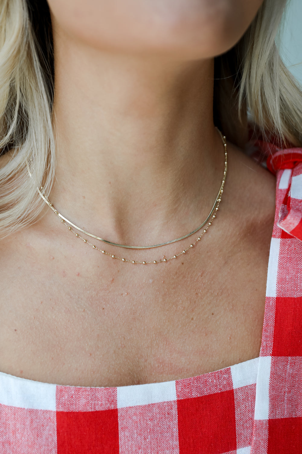 Gold Layered Chain Necklace