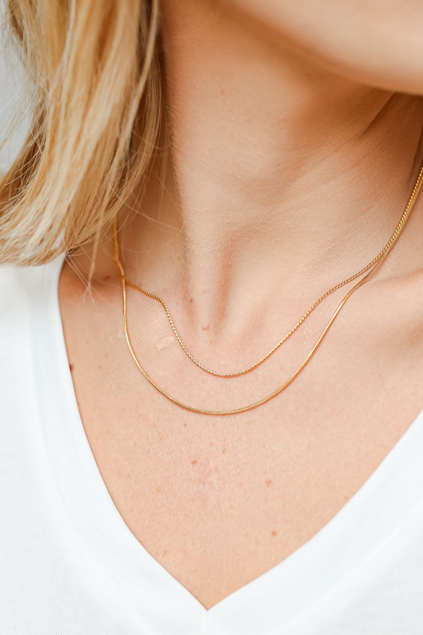 dainty gold layered necklaces