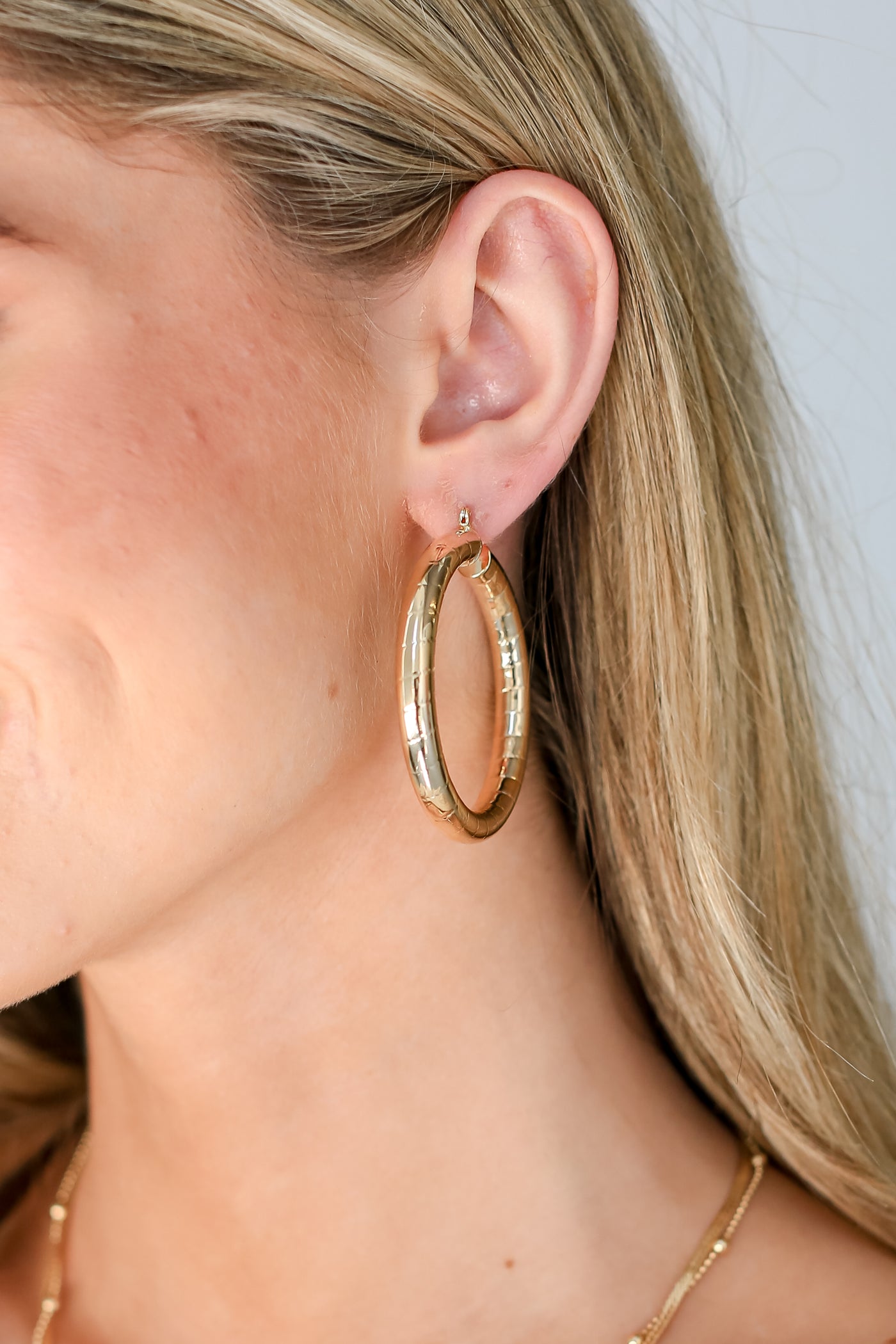 Angela Gold Hoop Earrings