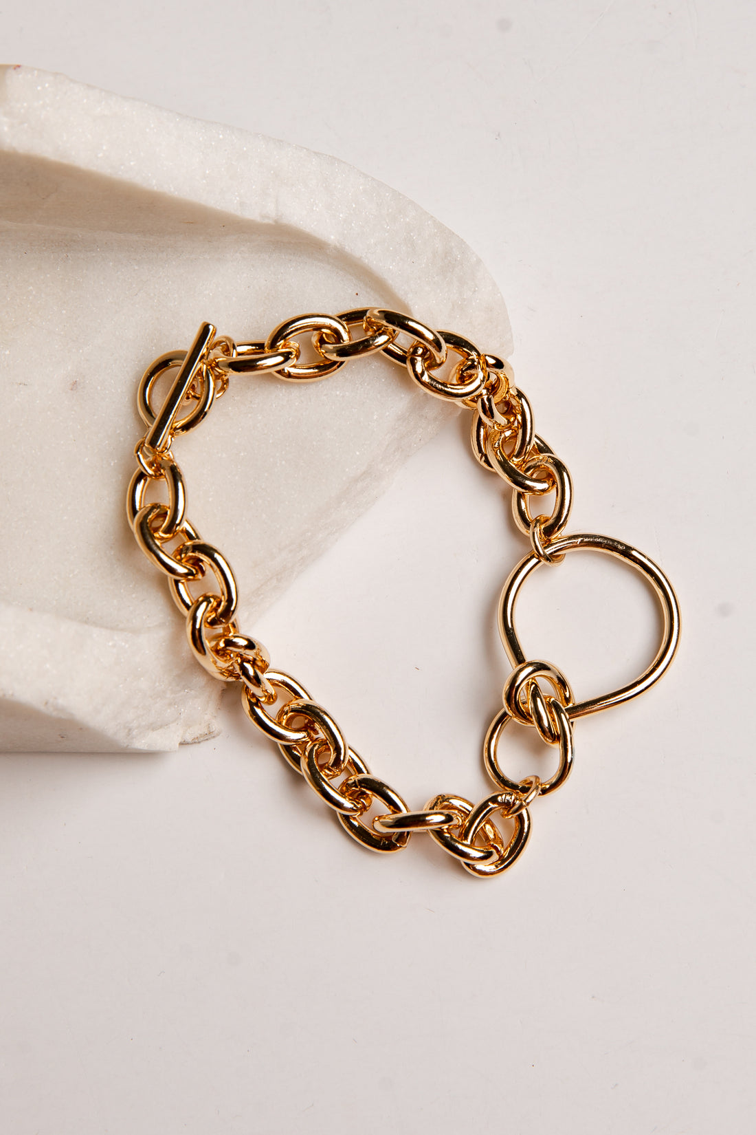 Gloria Gold Mixed Link Bracelet