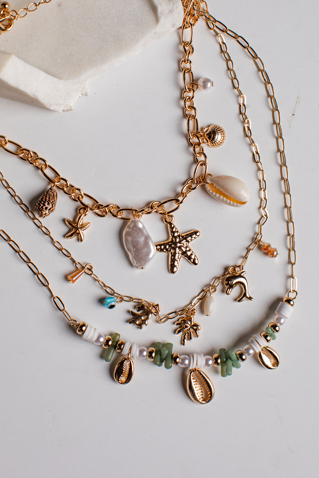 Colette Multi Shell Layered Necklace