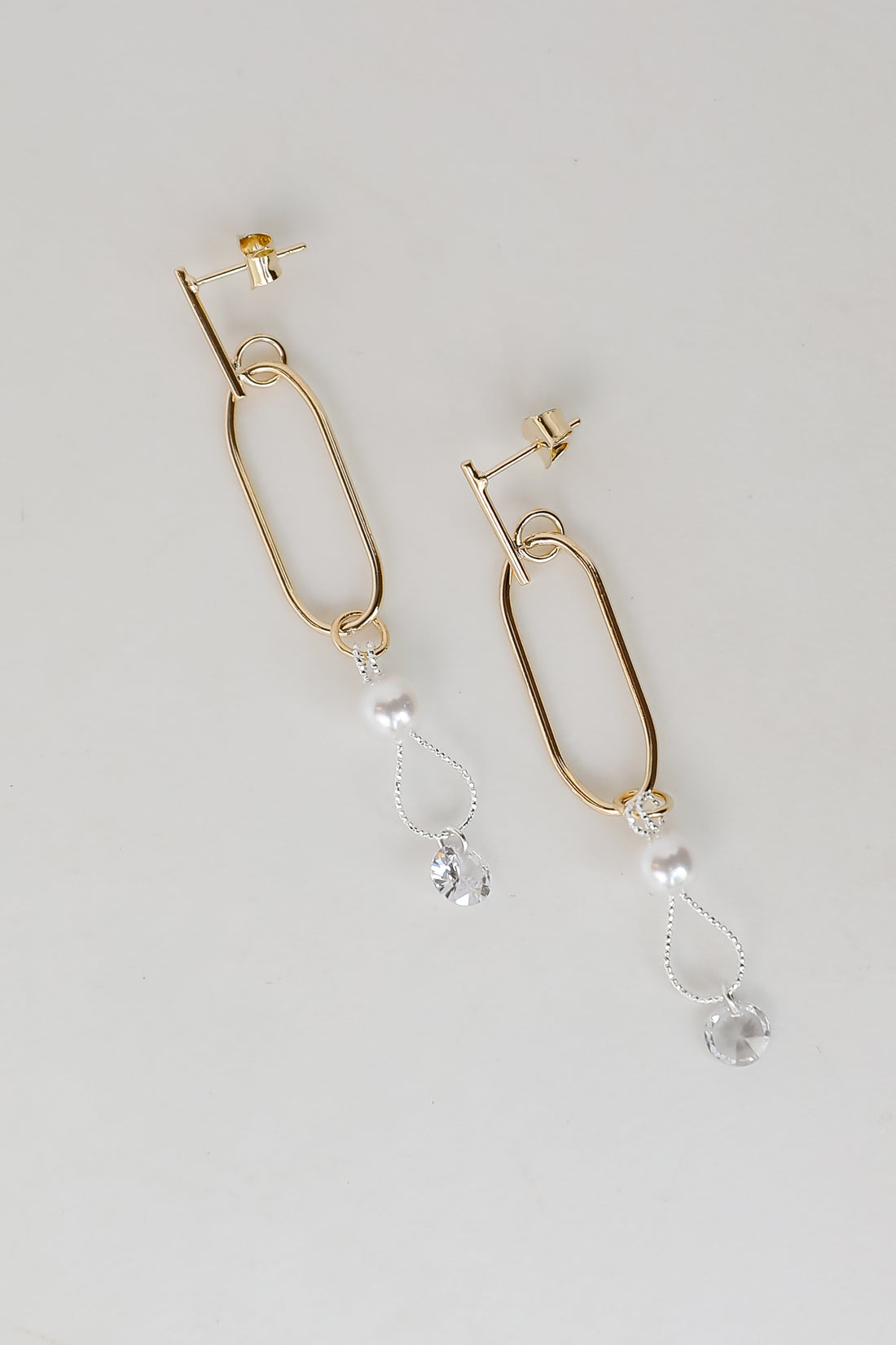 Michelle White Pearl Drop Earrings