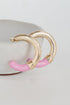 Light Pink Hoop Earrings