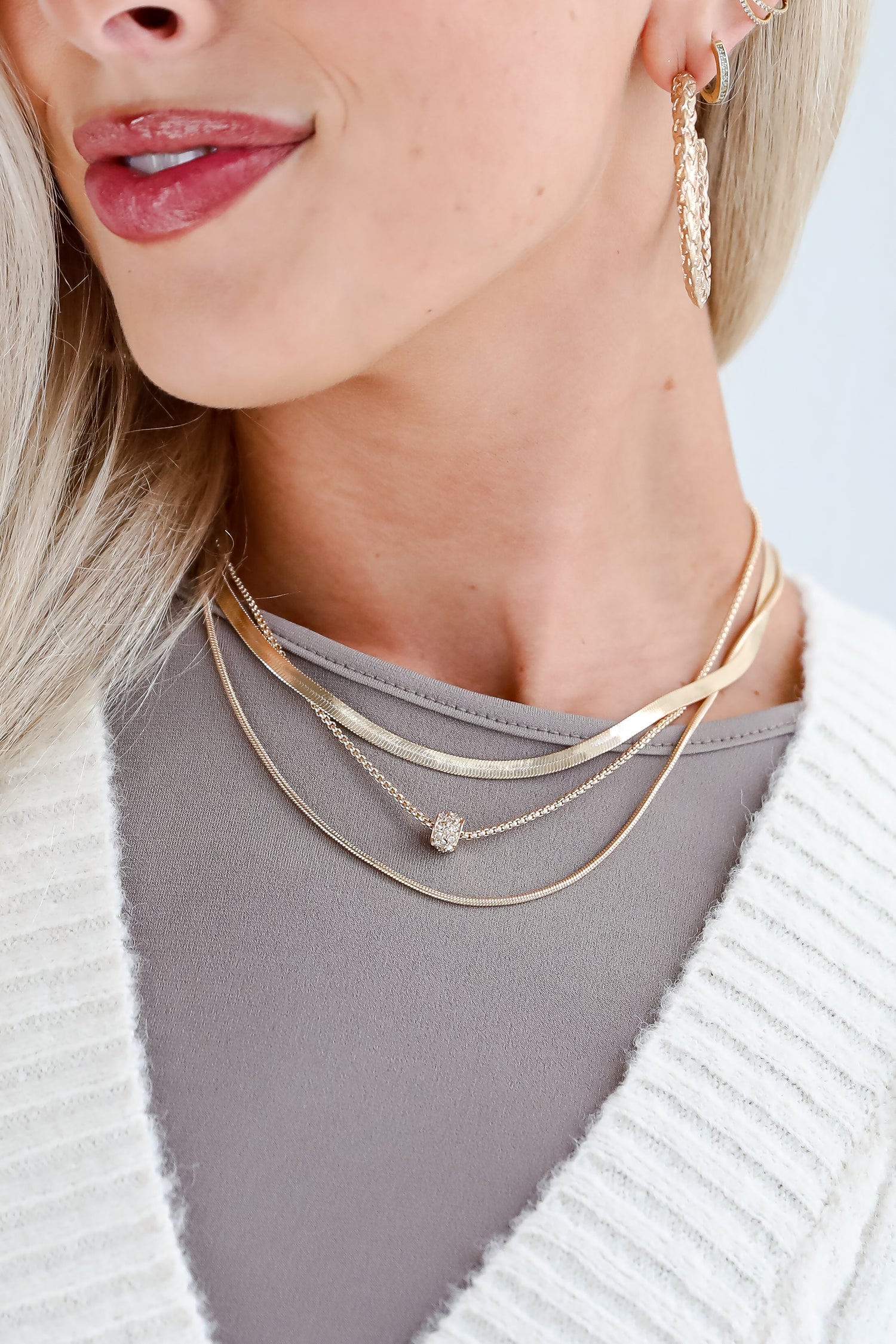 Willow Gold Layered Chain Necklace