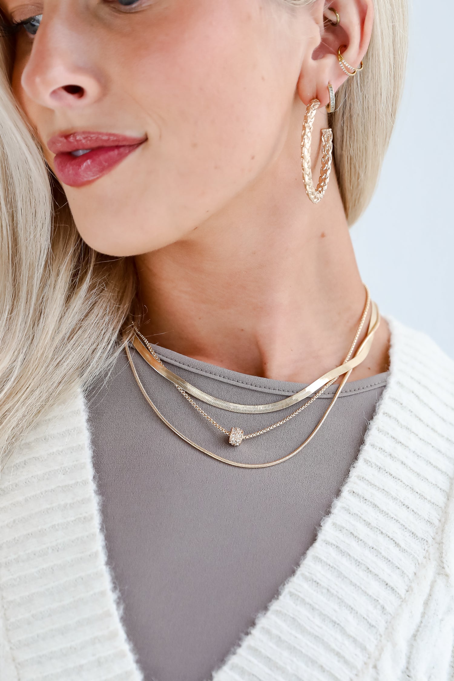 Willow Gold Layered Chain Necklace