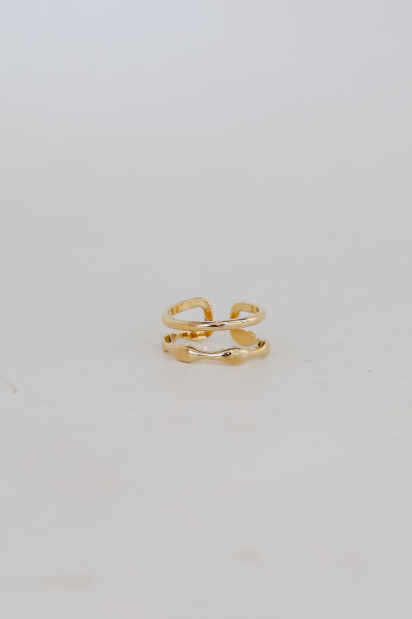 Gold Double Ring close up