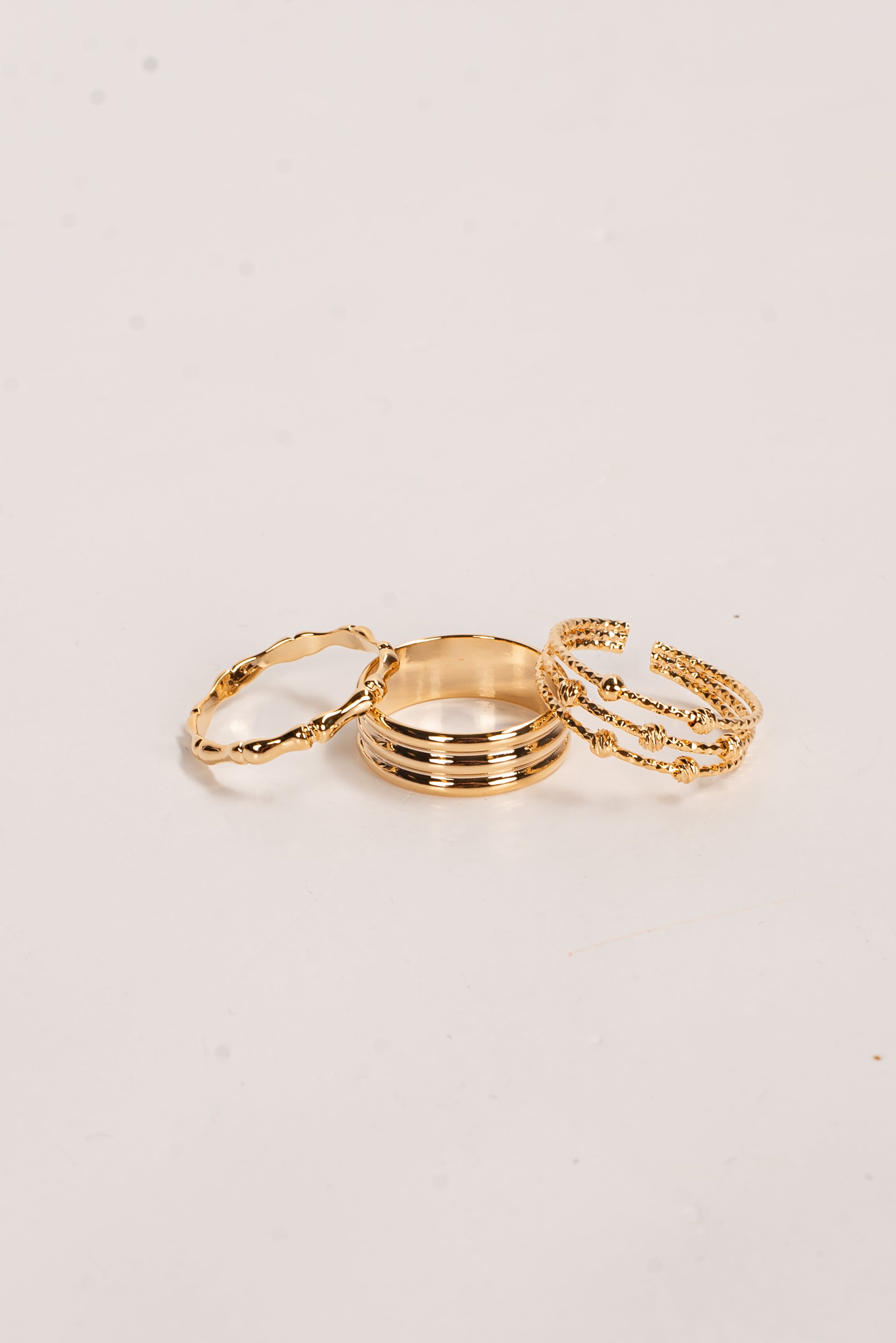 Nicole Gold Ring Set