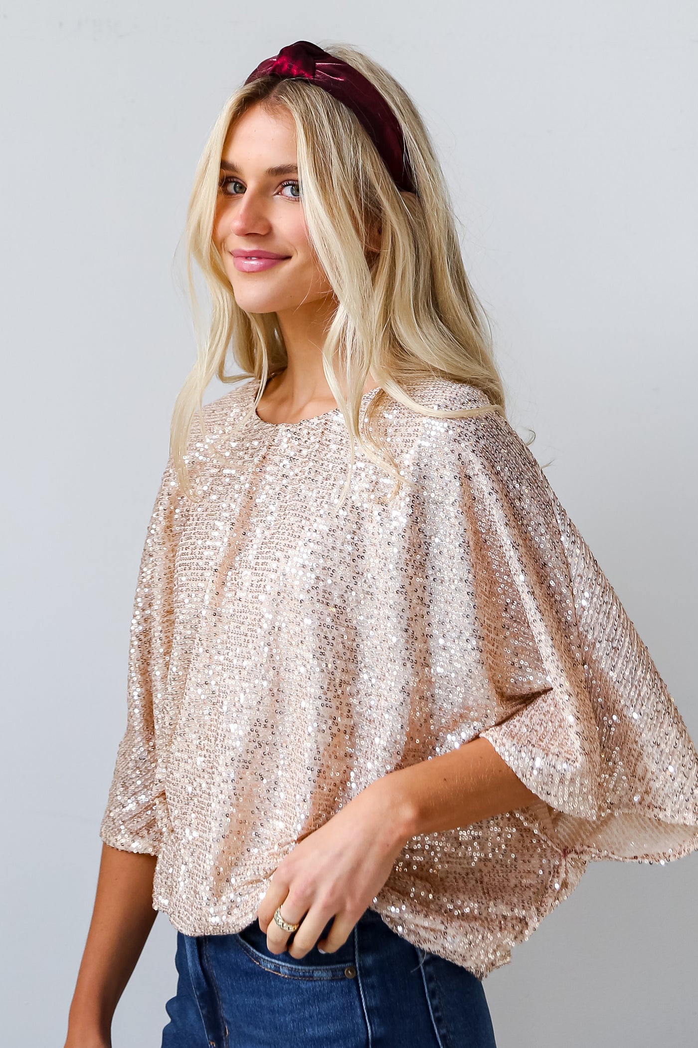 sparkly holiday tops