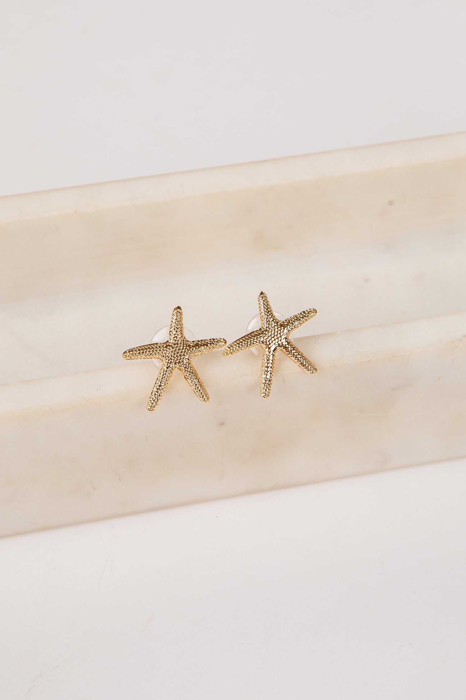 Maisie Starfish Gold Stud Earrings