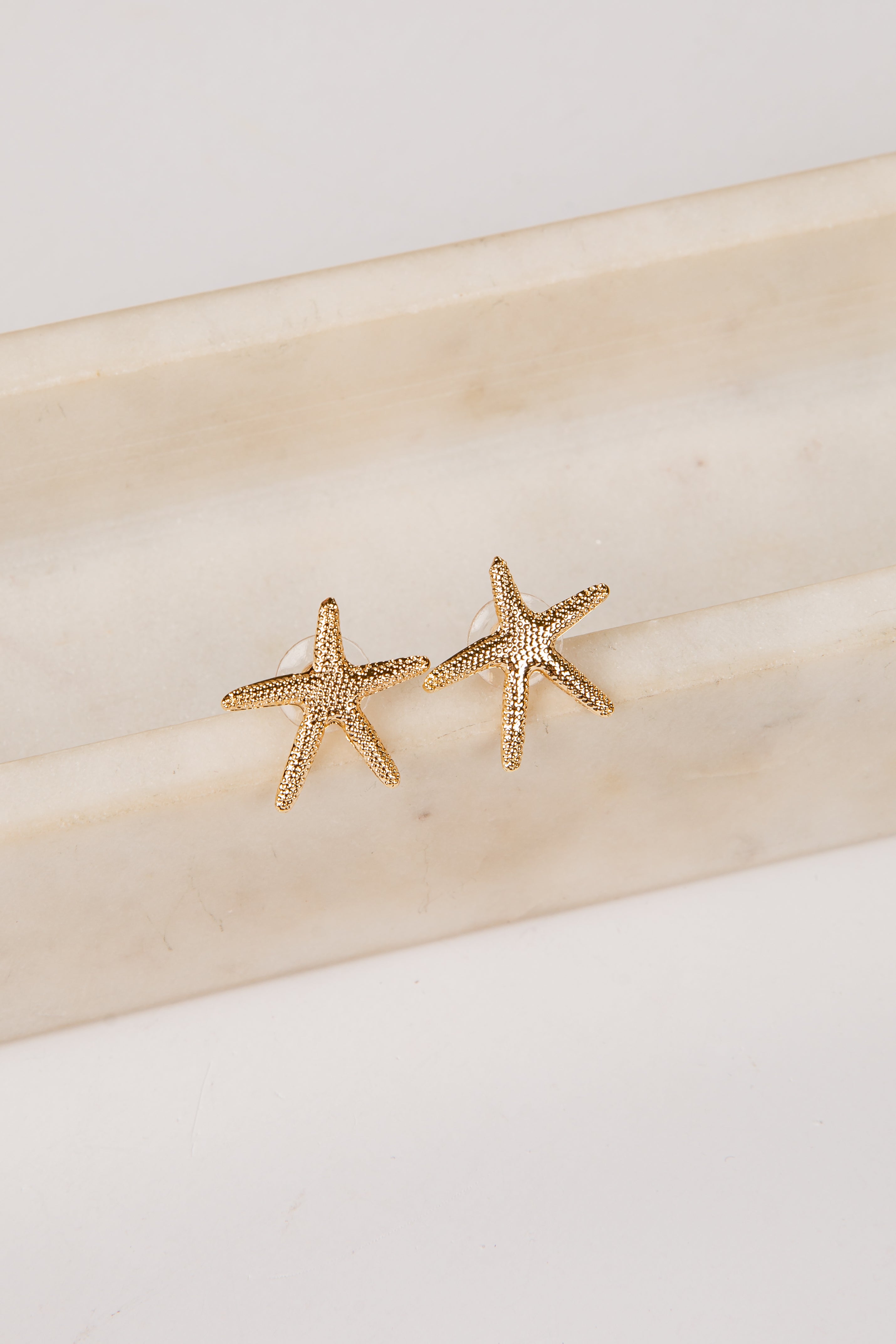 Maisie Starfish Gold Stud Earrings