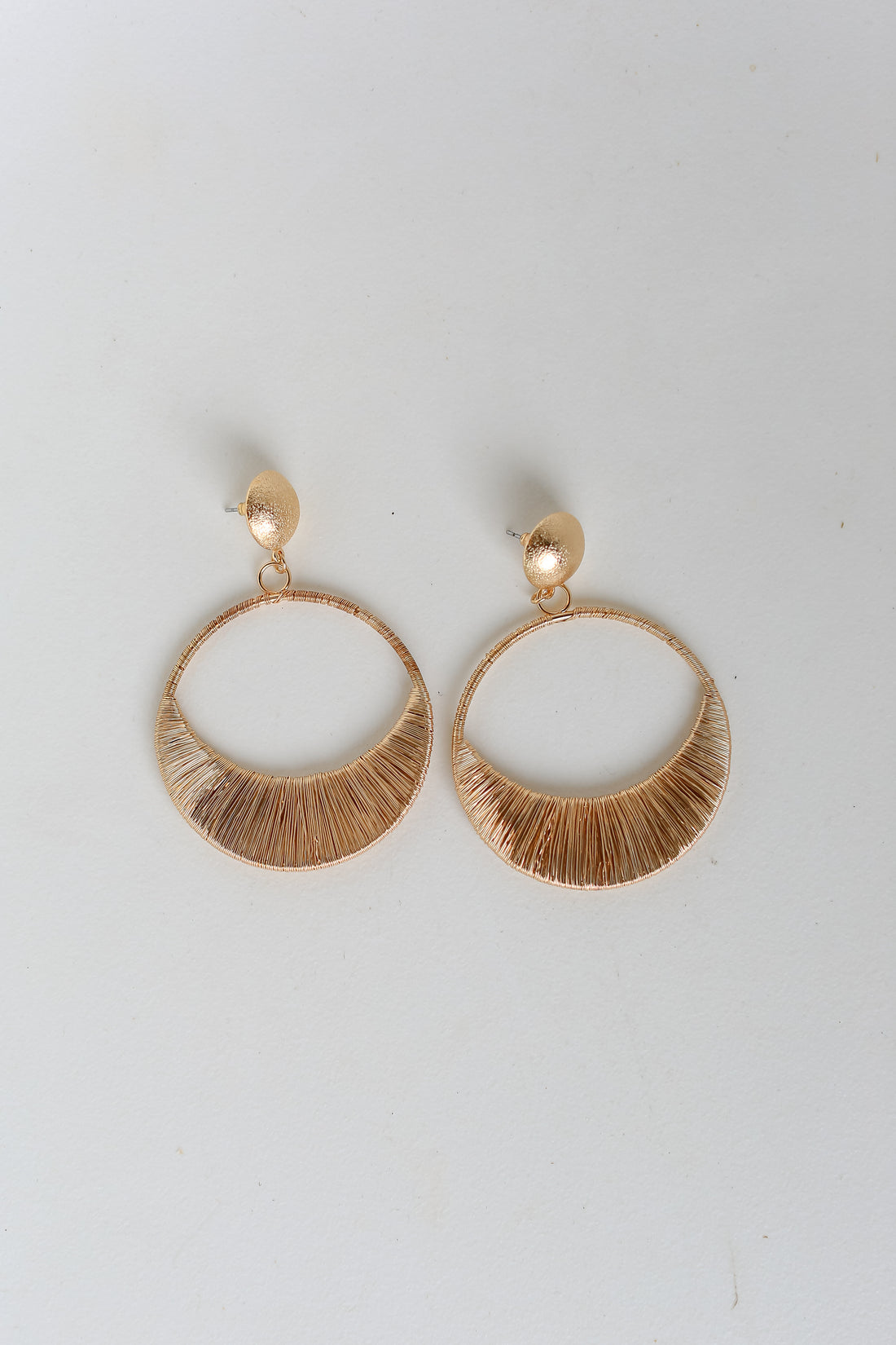 Gold Statement Drop Earrings