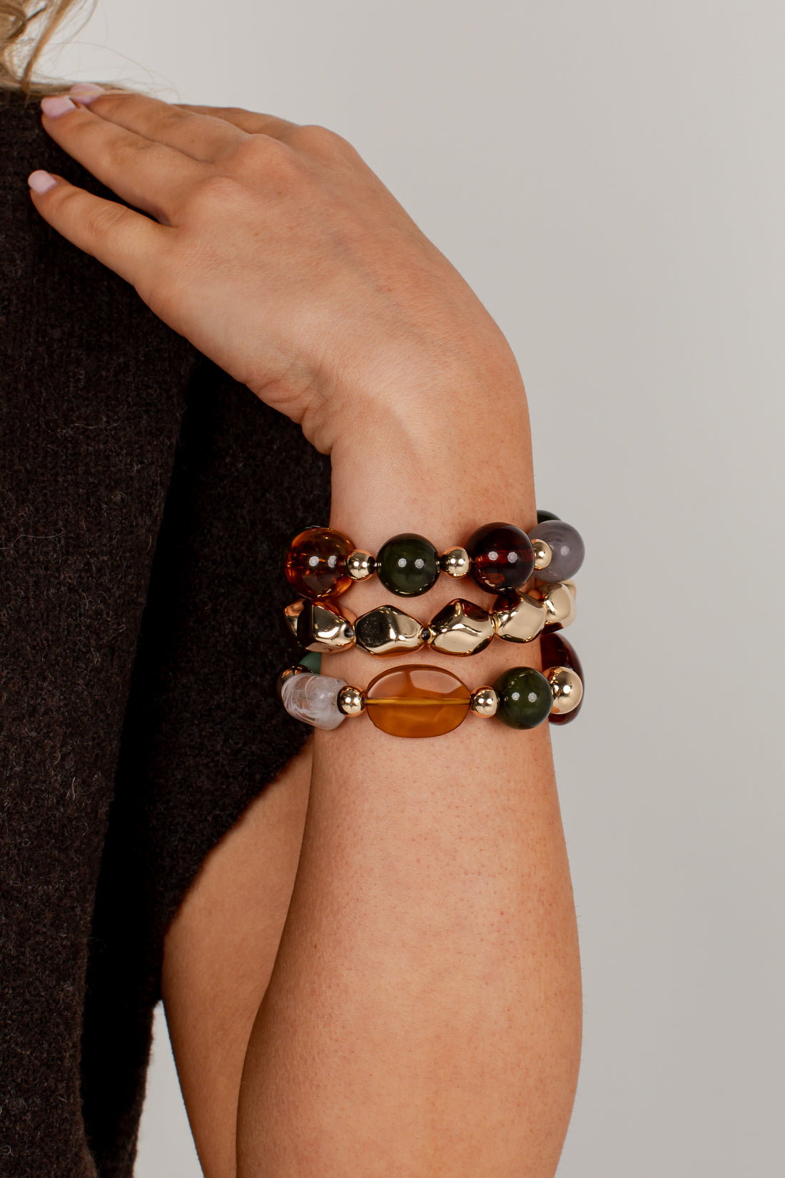 Vienna Gold Beaded Bracelet Set