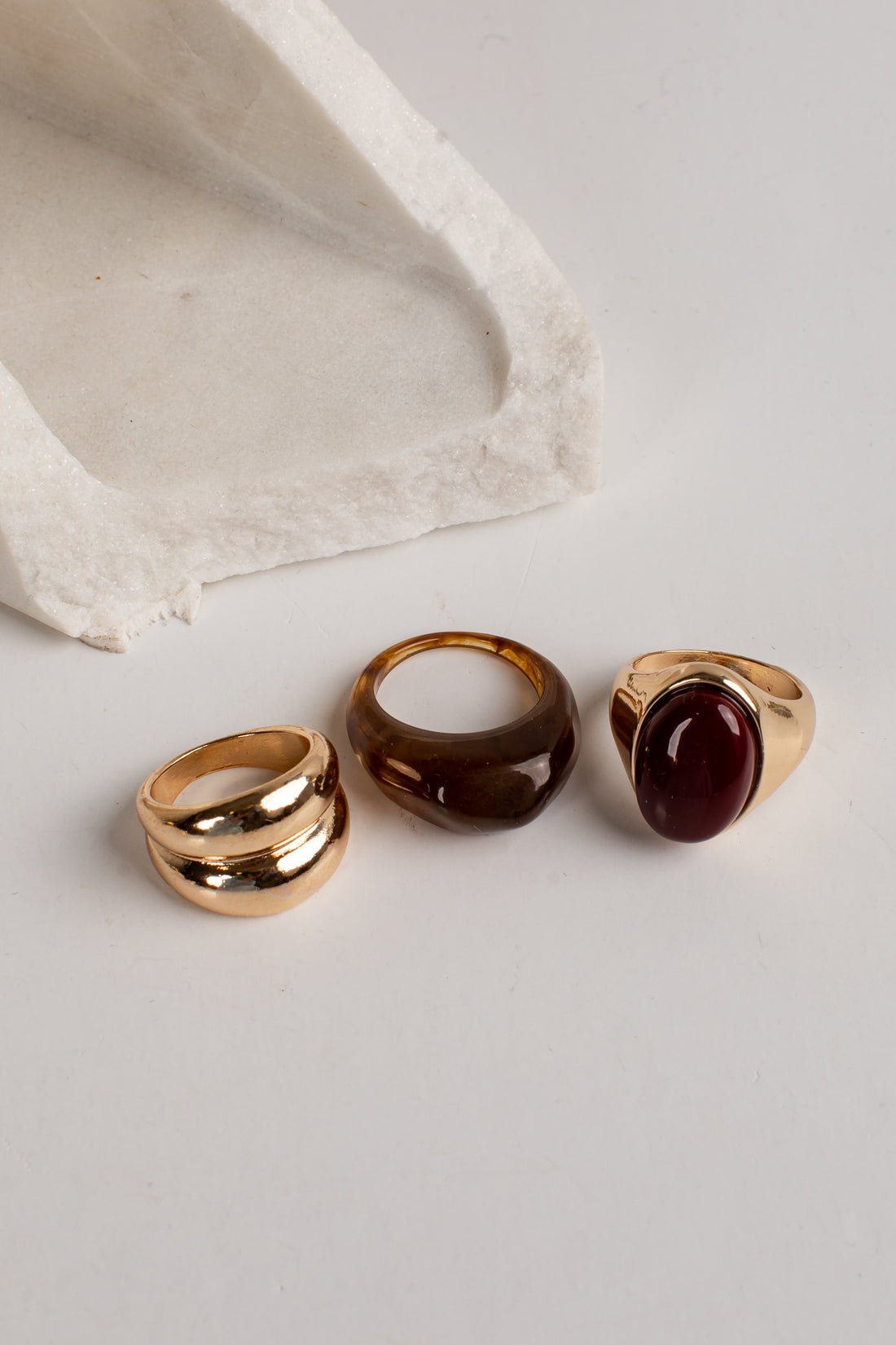 Joline Gold Stone Ring Set