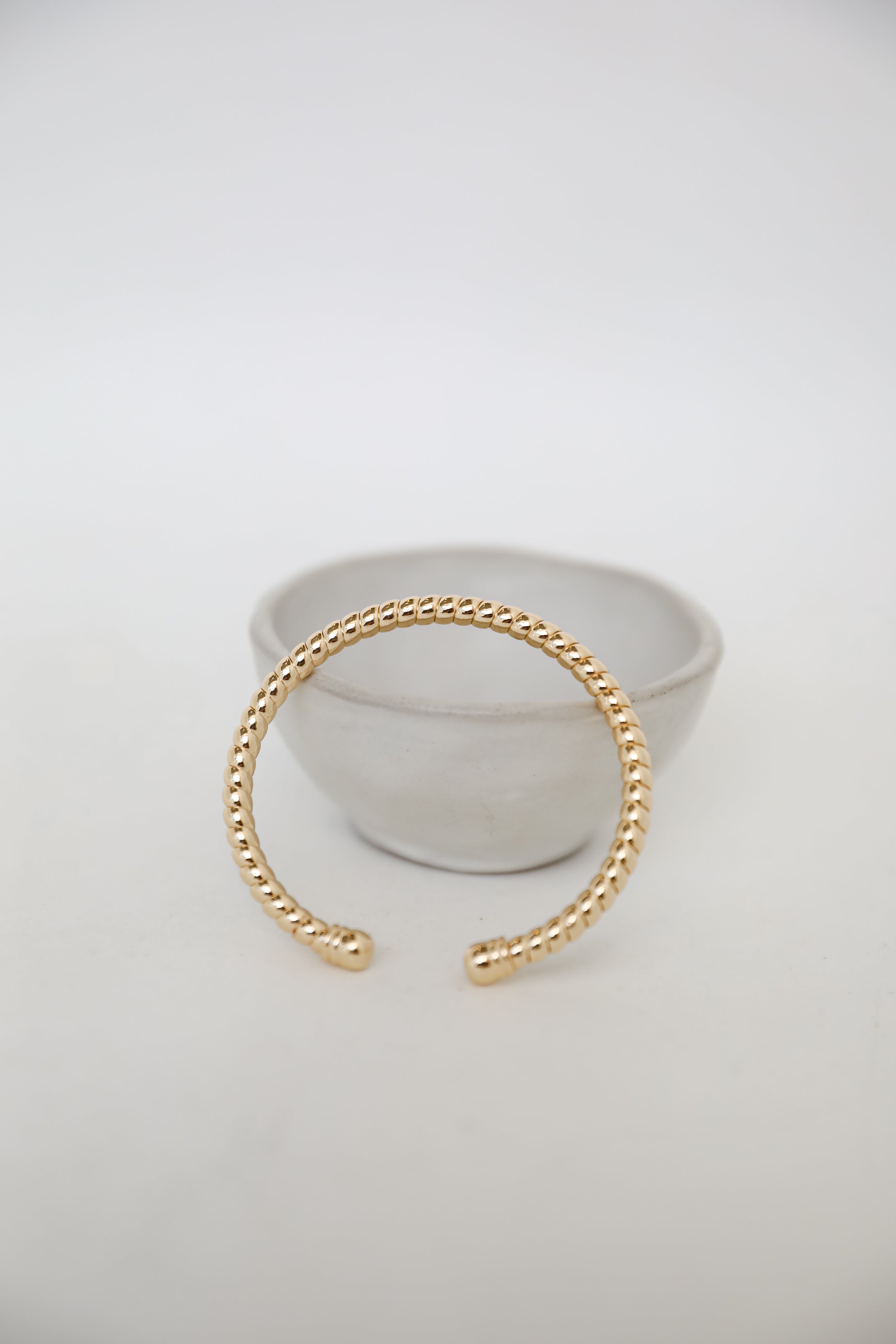 Heidi Gold Twisted Cuff Bracelet