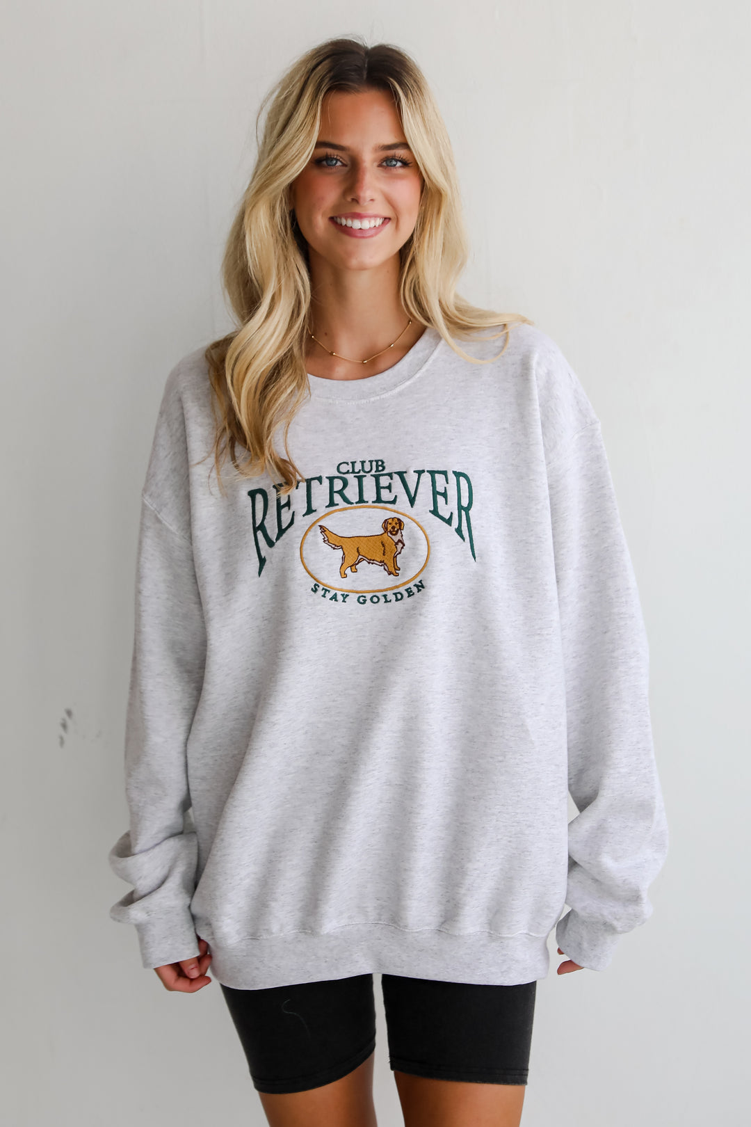 Golden Retriever Light Heather Grey Sweatshirt