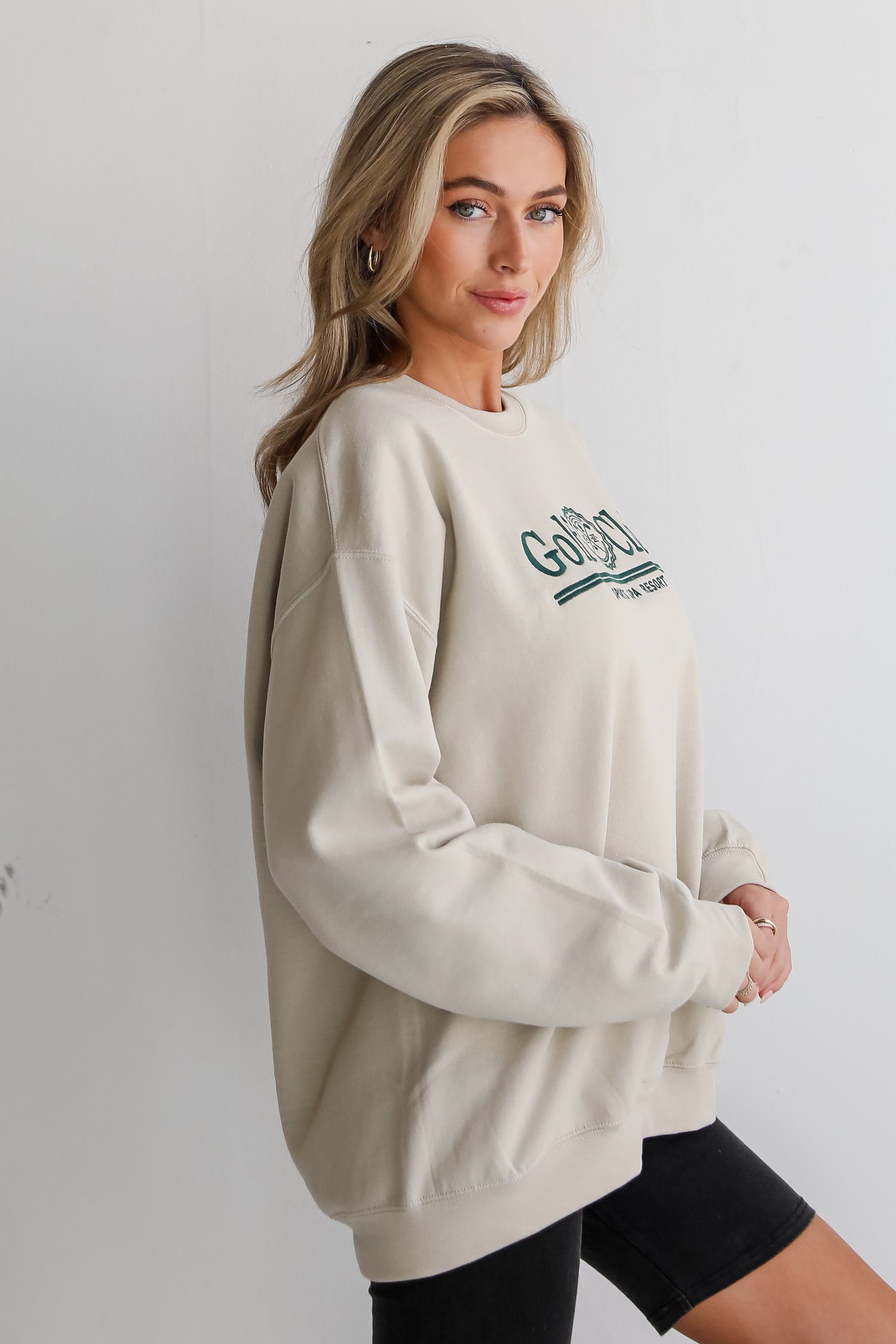 Taupe Golf Club Sweatshirt