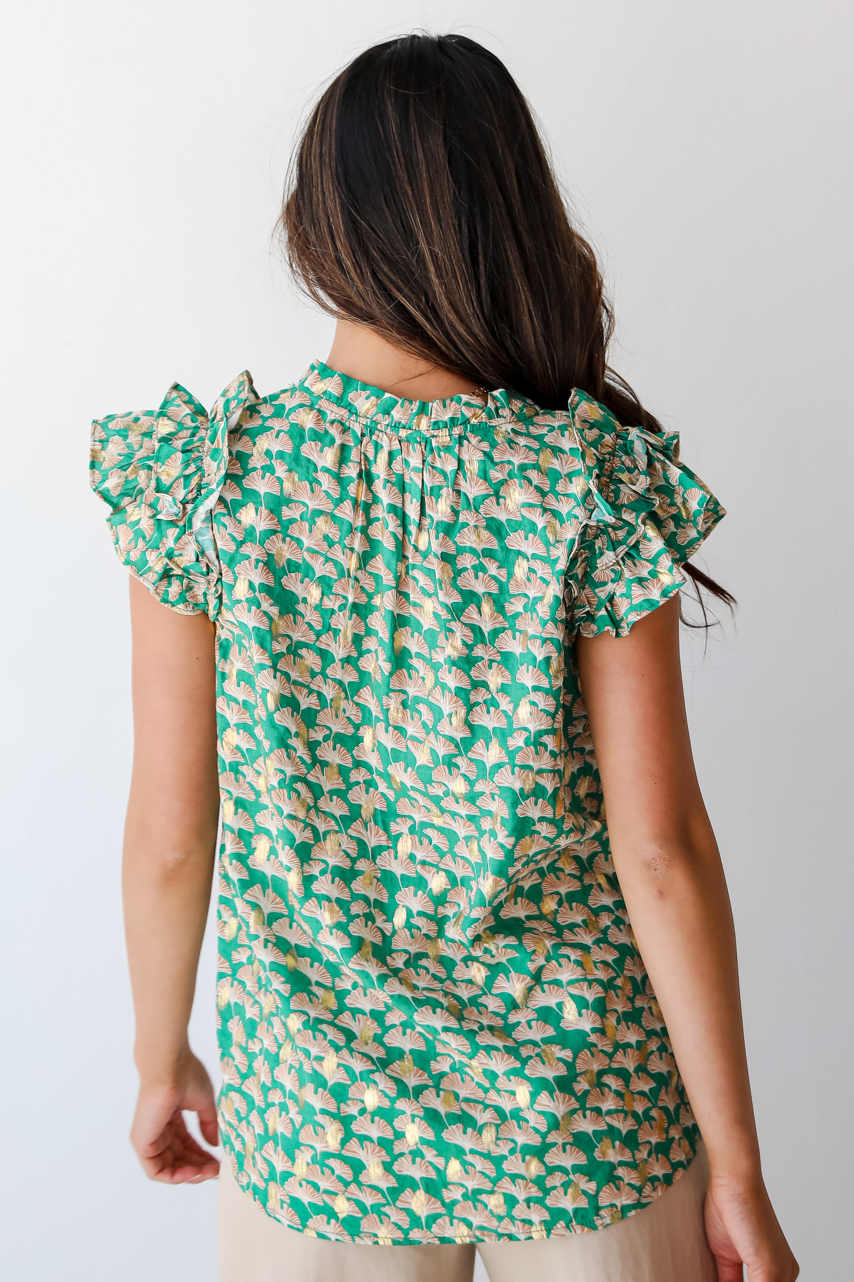 cute Kelly Green Blouse for women