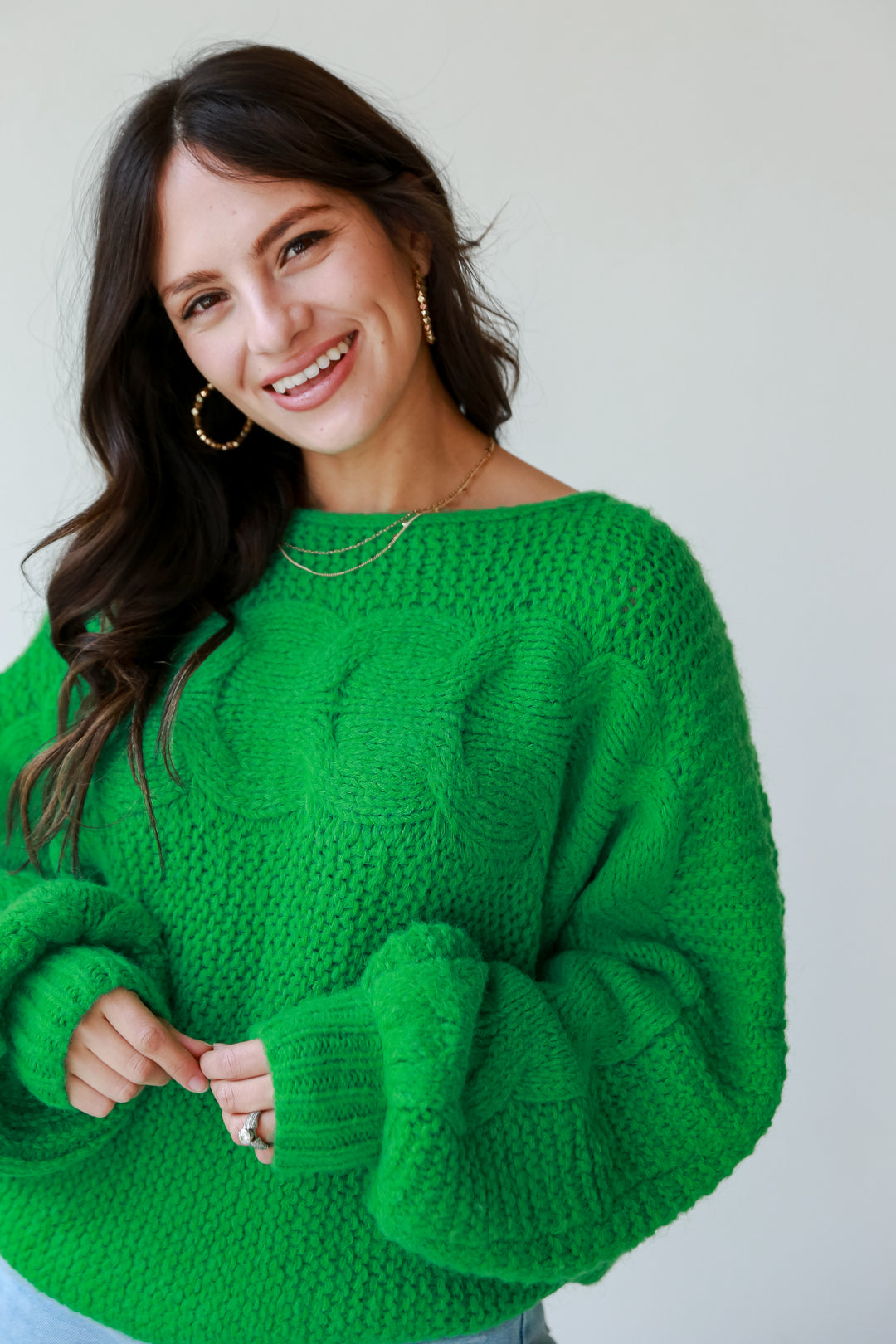 green sweaters for women