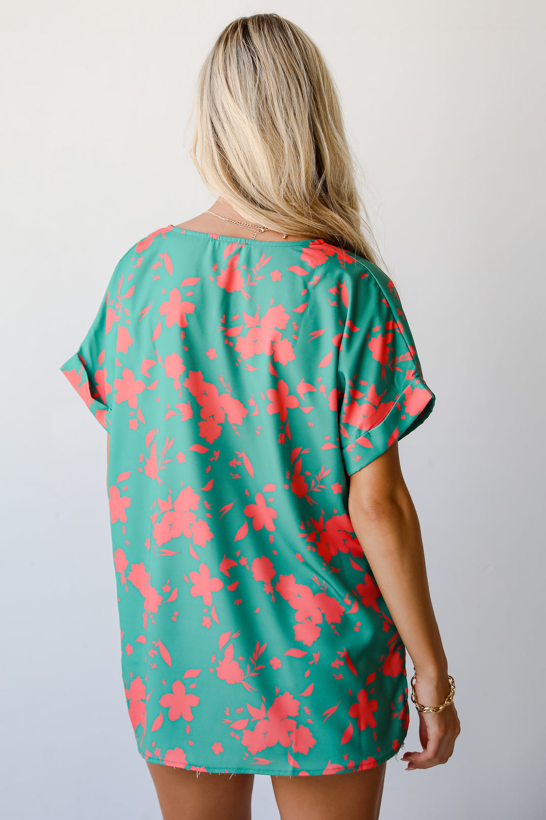 oversized floral top