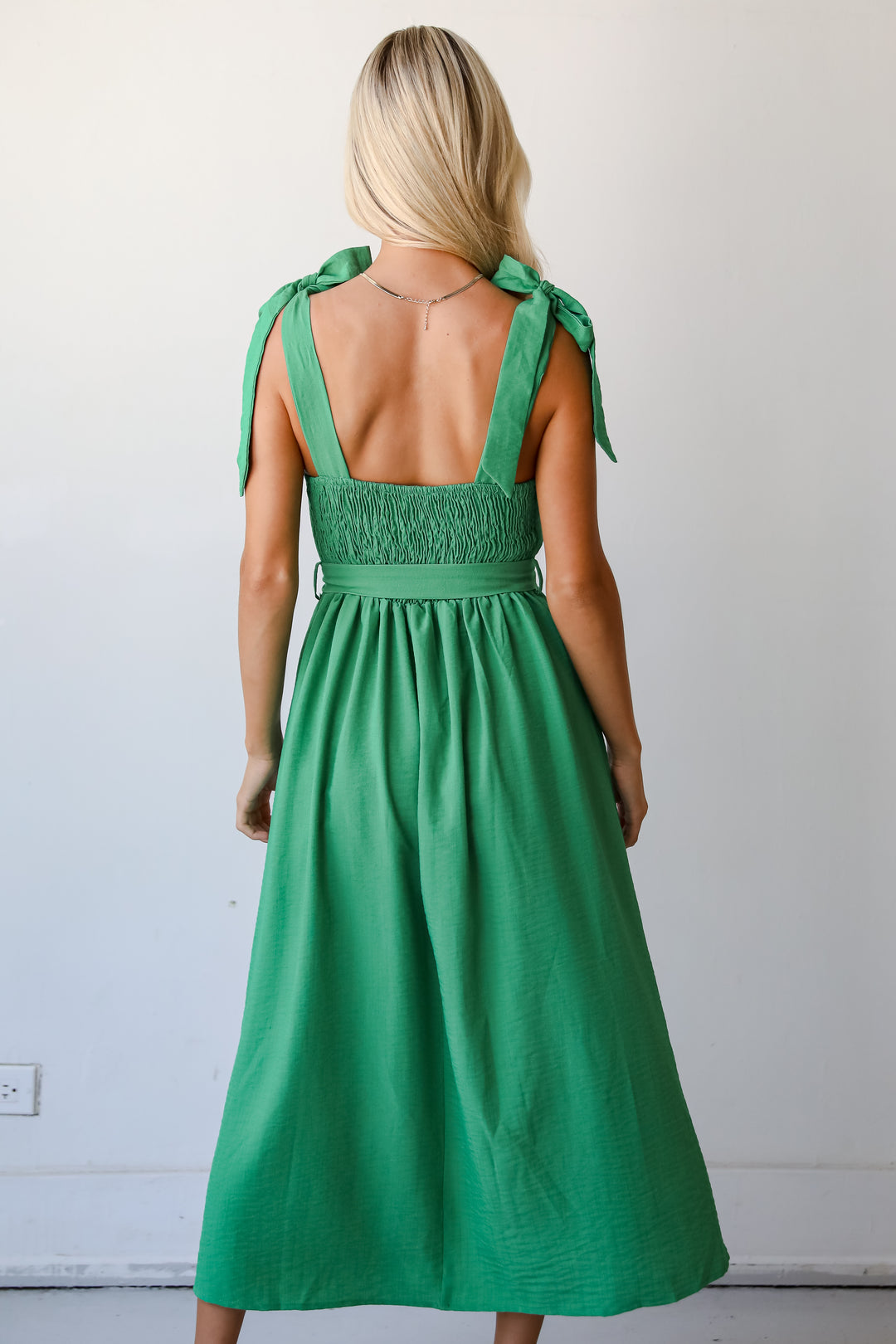 Iconic Ways Green Midi Dress