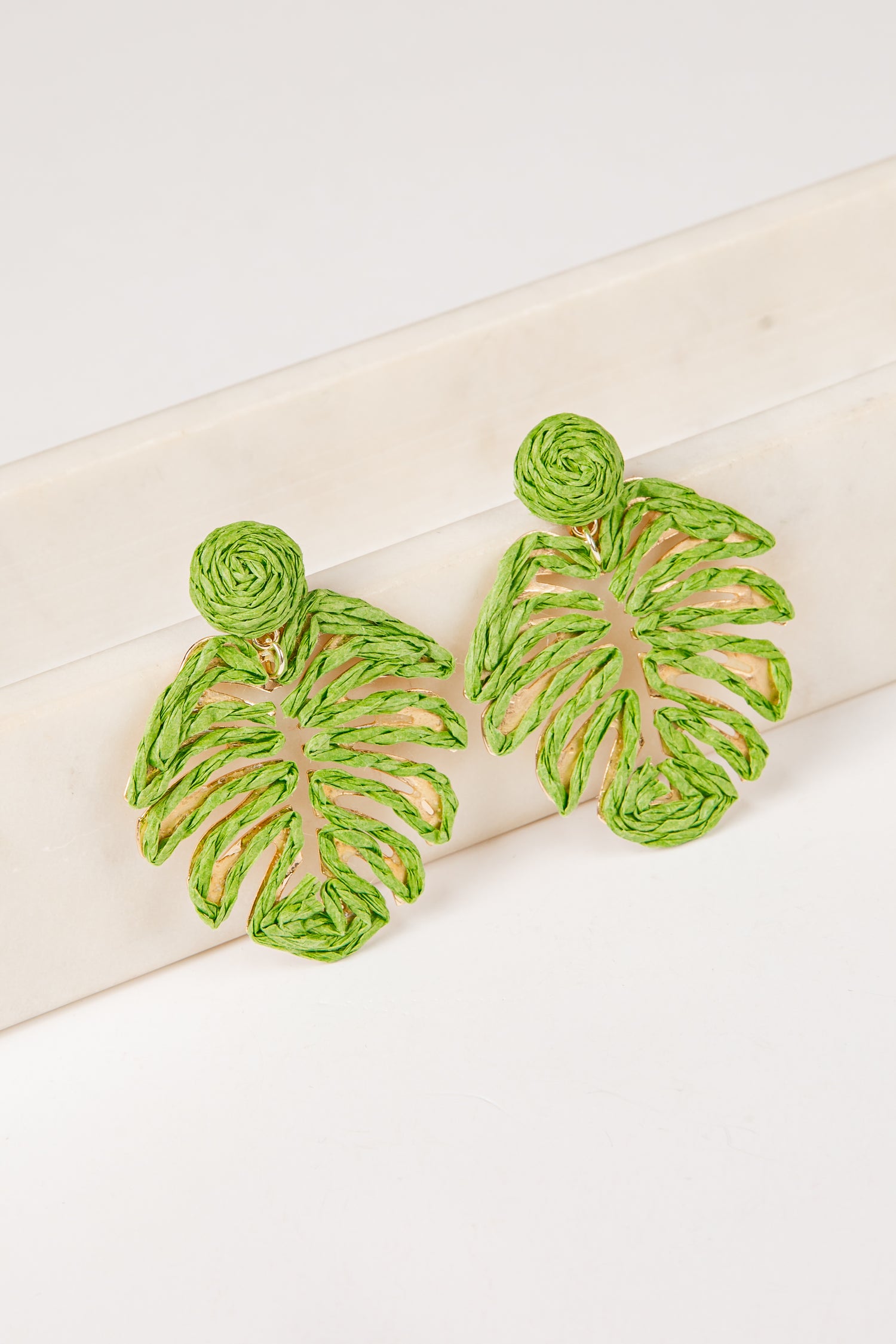 monstera leaf earrings Leaf Statement Earrings | Trendy Women's Jewelry