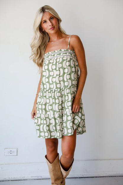 Darling Success Green Mini Dress