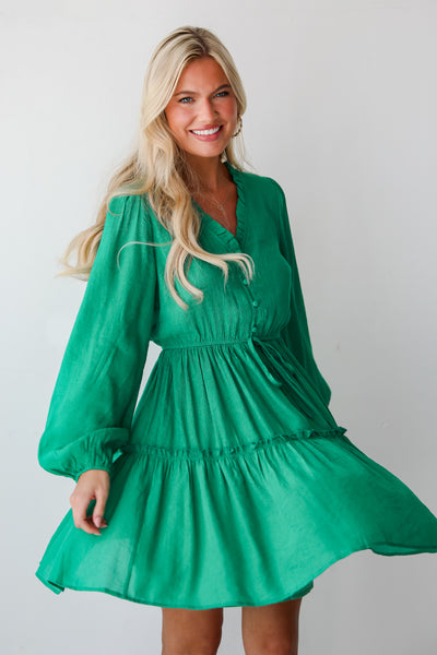 Green Mini Dress for women