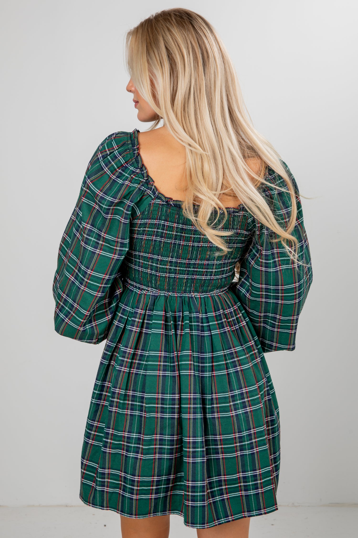 All The Gifts Green Plaid Mini Dress | Christmas | Dress Up All The Gifts Green Plaid Mini Dress | Christmas | Dress Up