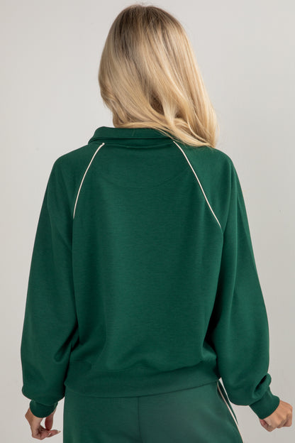 green tracksuit