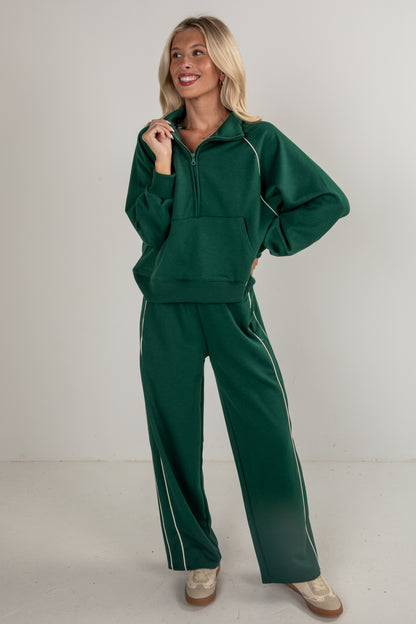 green track suit