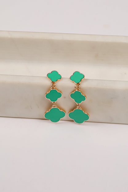 Ashley Quatrefoil Drop Earrings