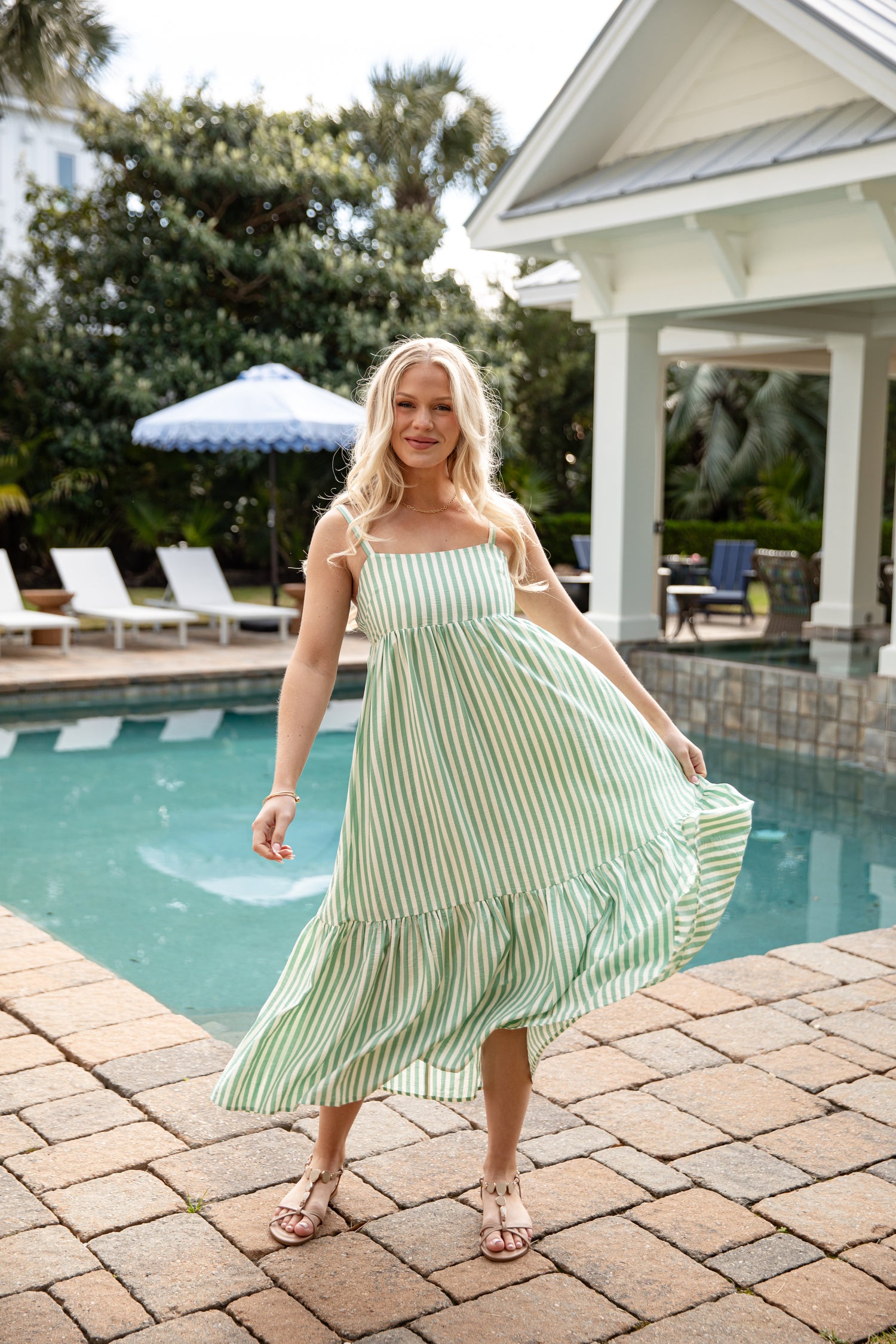 Free To Be You Striped Midi Dress | Trendy Women's Dress | ShopDressUp   Dress Up