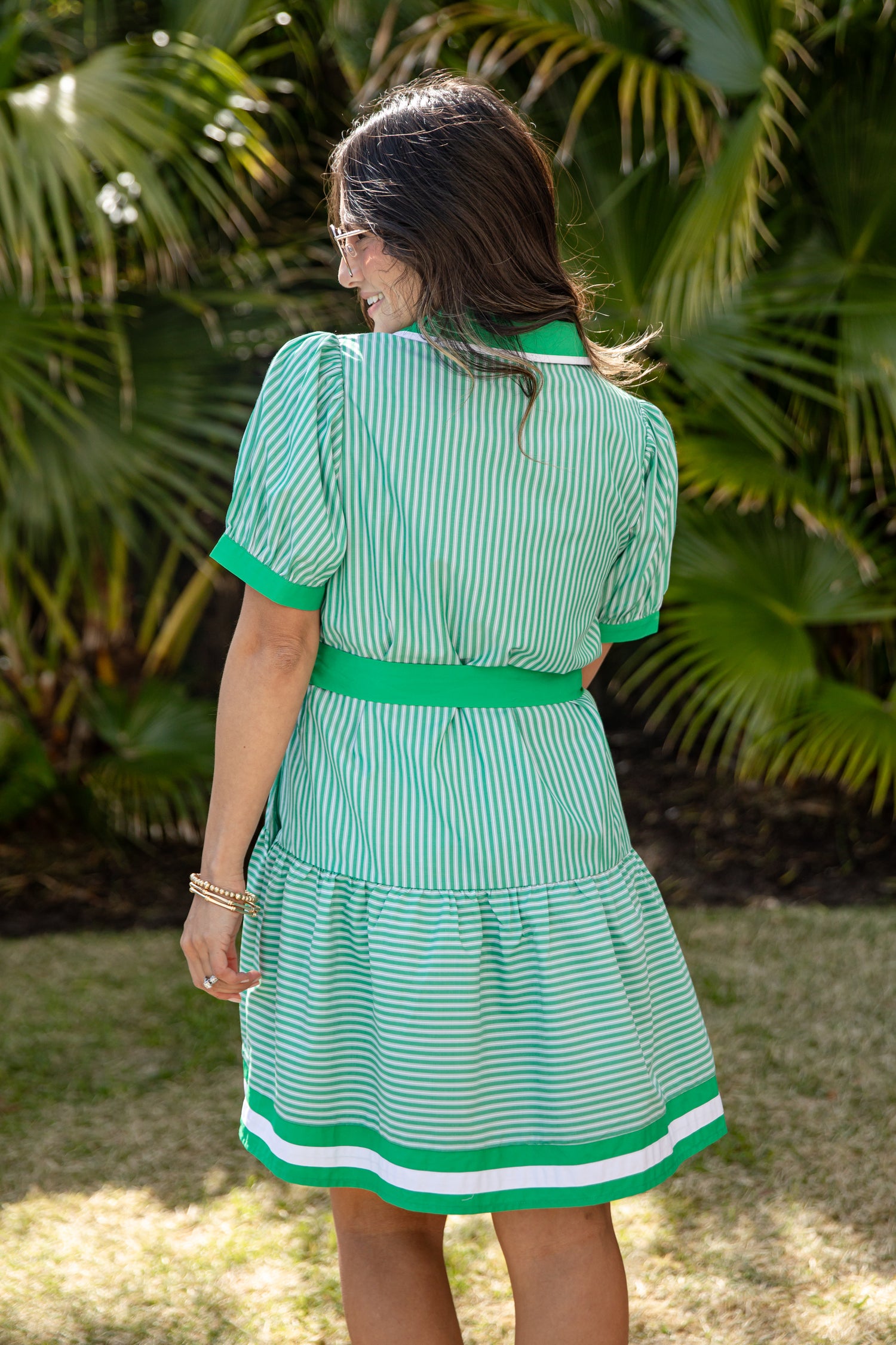 Trendy Green Stripe Mini Dress | Cute Women's Dresses Trendy Green Stripe Mini Dress | Cute Women's Dresses