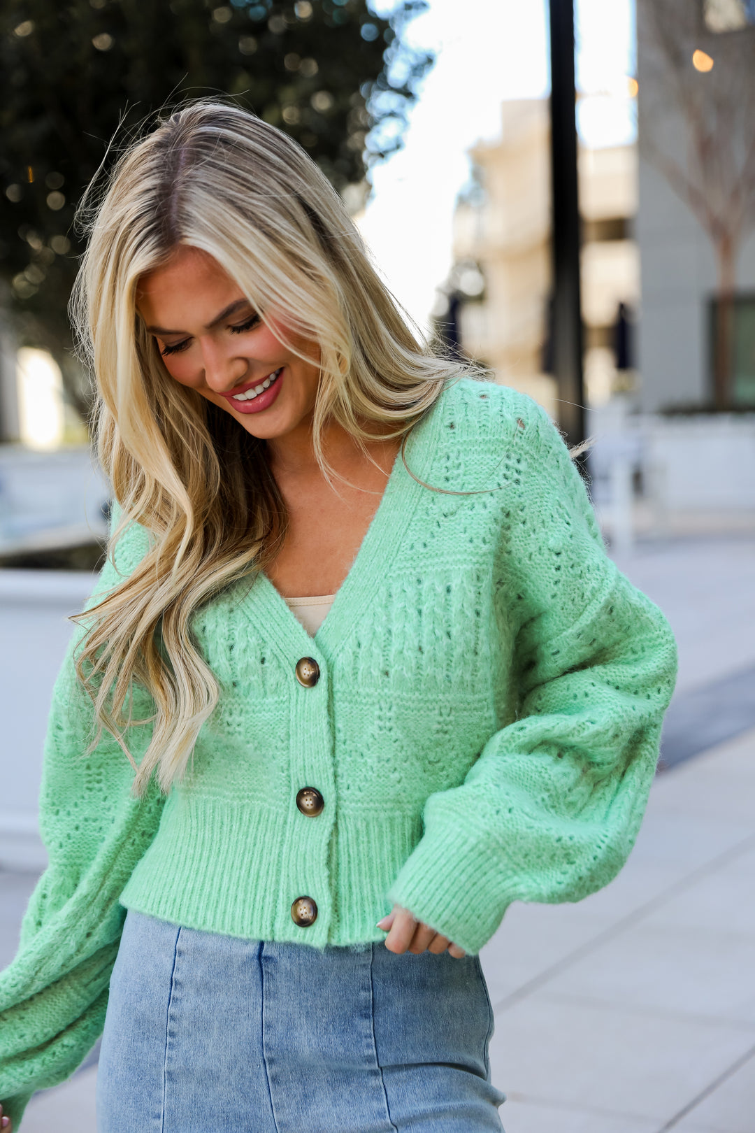 Mint Sweater Cardigan