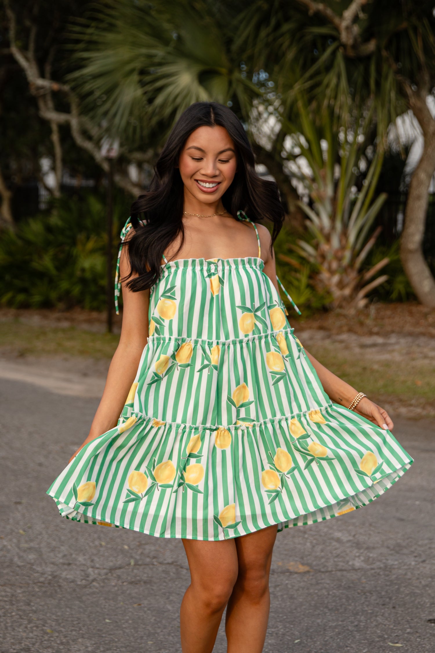 Citrus Grove Stripe Mini Dress | Trendy Women's Dresses | ShopDressUp Blue / Medium Citrus Grove Stripe Mini Dress | Trendy Women's Dresses | ShopDressUp Blue / Medium