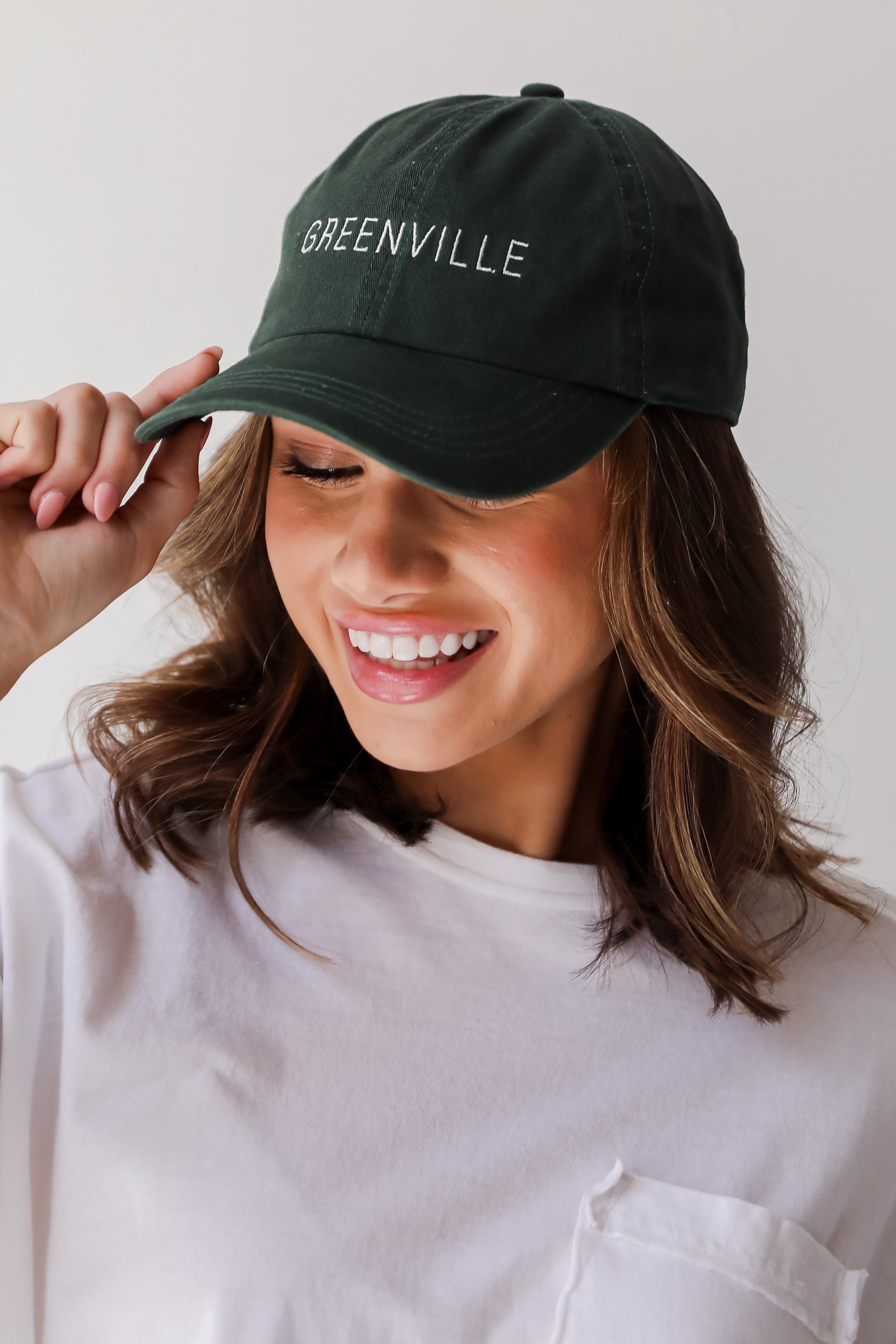 Green Greenville Embroidered Hat