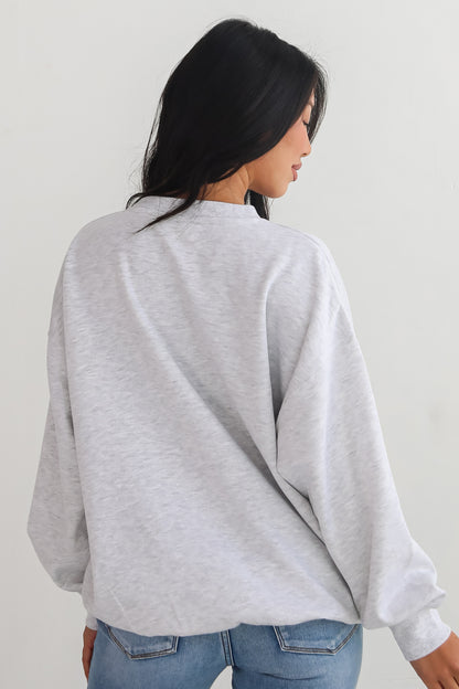 Heather Grey Greenville Embroidered Sweatshirt