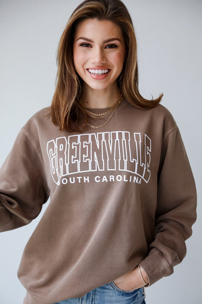 Brown Greenville South Carolina Sweatshirt