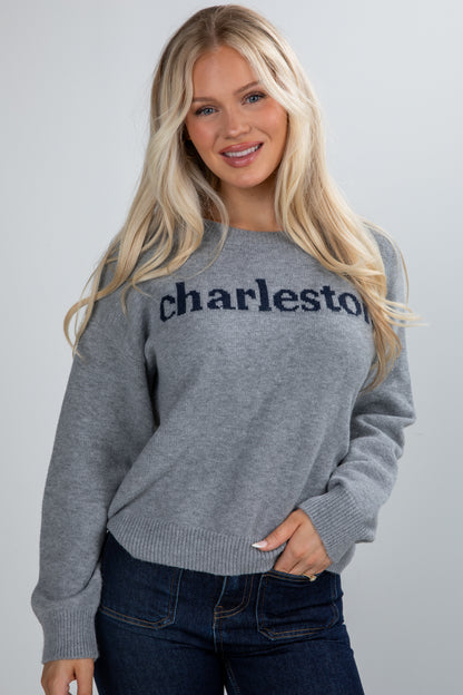 grey charleston sweater