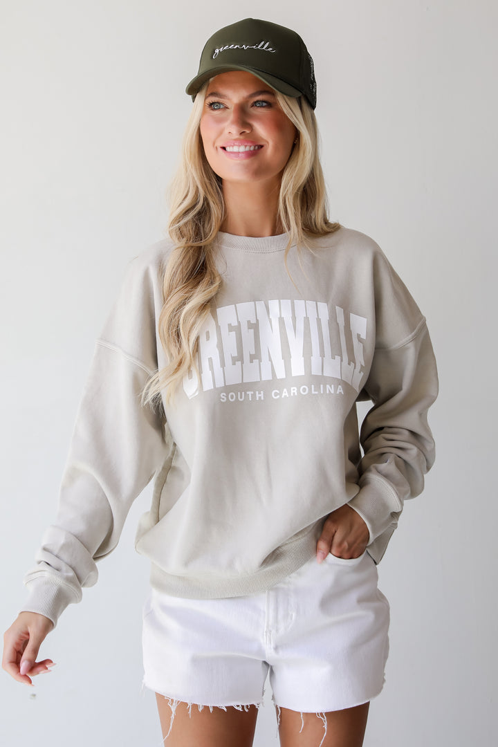 Tan Greenville South Carolina Sweatshirt