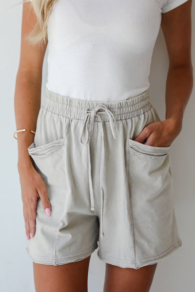She's Iconic Dress Shorts - Gray