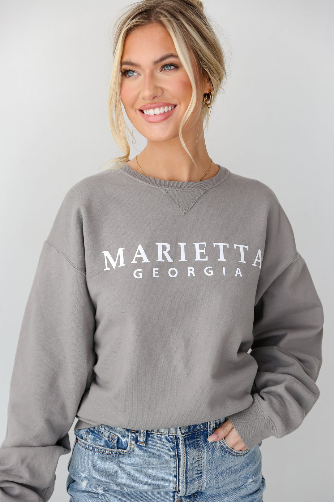 Light Grey Marietta Georgia Pullover