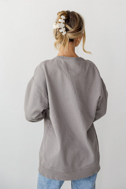 Light Grey Marietta Georgia Pullover back view